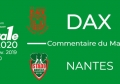 FED1 - 2019/2020 - J7 : DAX - NANTES : Commentaire du match