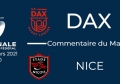 NATIONAL - 2020/2021 J21 : Dax - Nice : Commentaire du match