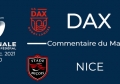 J11 : Dax - Nice : Commentaire du match