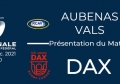 J13 : Aubenas-Vals - Dax : Présentation du match