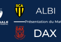 J8 : Albi - Dax : Présentation du match